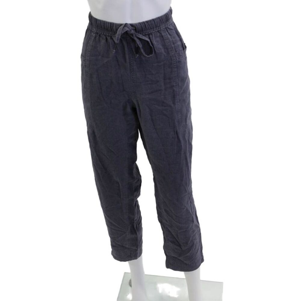 Splendid Womens Dark Gray Cropped Jogger Pants Drawstring Size M